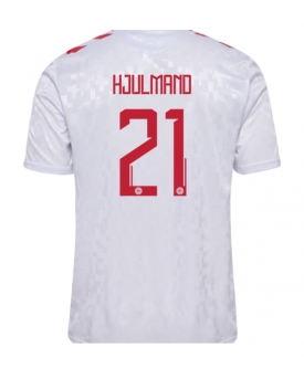 Danimarca Morten Hjulmand #21 Maglia Gara Trasferta Repliche Europei 2024 Danimarca Morten Hjulmand #21 Maglia Gara Trasferta Repliche Europei 2024